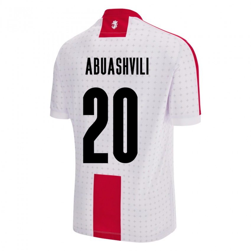 Kinderen Georgia Giorgi Abuashvili #20 Wit Thuisshirt Thuistenue 24-26 T-Shirt