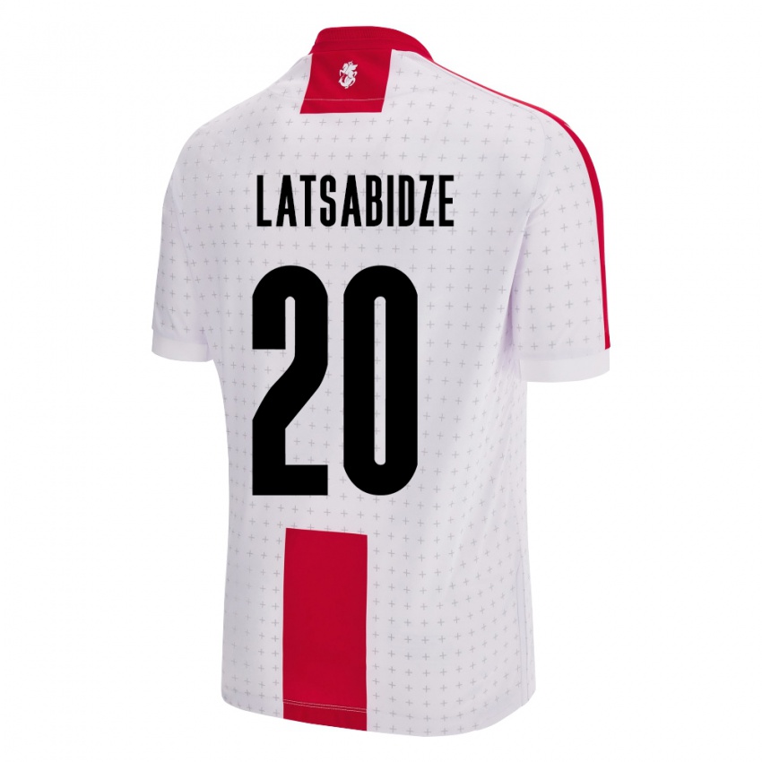 Kinderen Georgia Luka Latsabidze #20 Wit Thuisshirt Thuistenue 24-26 T-Shirt