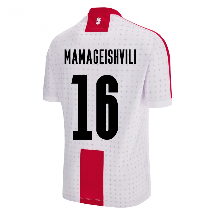 Kinderen Georgia Gizo Mamageishvili #16 Wit Thuisshirt Thuistenue 24-26 T-Shirt