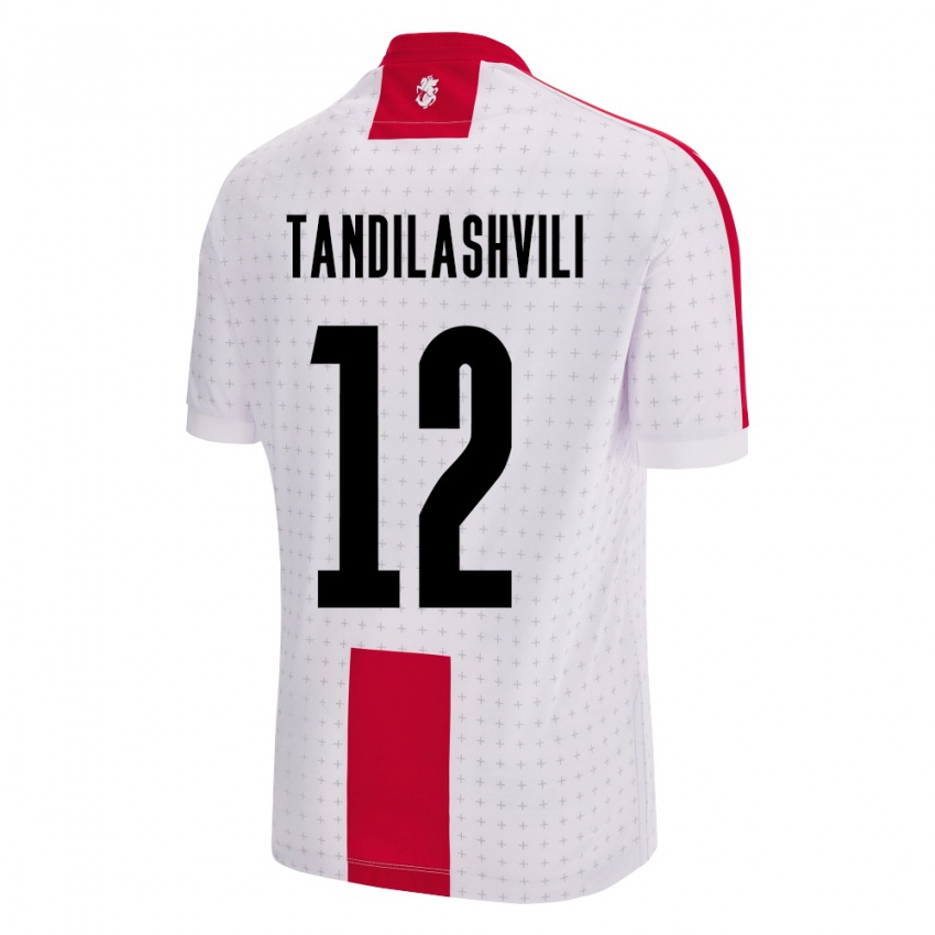 Kinderen Georgia Levan Tandilashvili #12 Wit Thuisshirt Thuistenue 24-26 T-Shirt