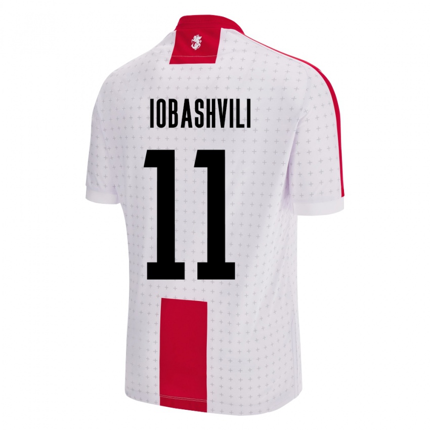 Kinderen Georgia Jaduli Iobashvili #11 Wit Thuisshirt Thuistenue 24-26 T-Shirt