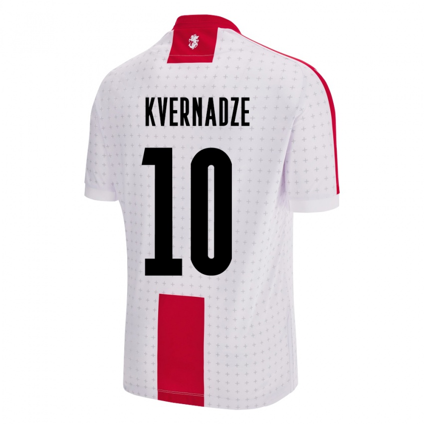 Kinderen Georgia Giorgi Kvernadze #10 Wit Thuisshirt Thuistenue 24-26 T-Shirt