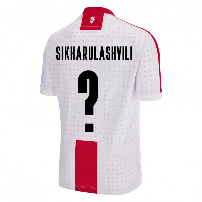 Kinderen Georgia Nika Sikharulashvili #0 Wit Thuisshirt Thuistenue 24-26 T-Shirt