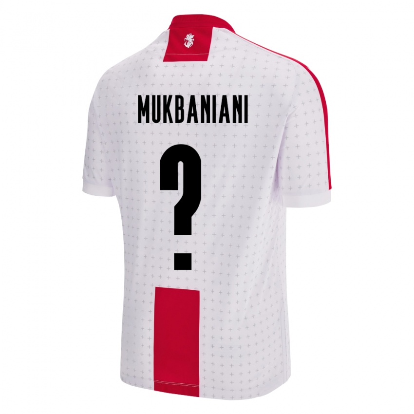 Kinderen Georgia Givi Mukbaniani #0 Wit Thuisshirt Thuistenue 24-26 T-Shirt