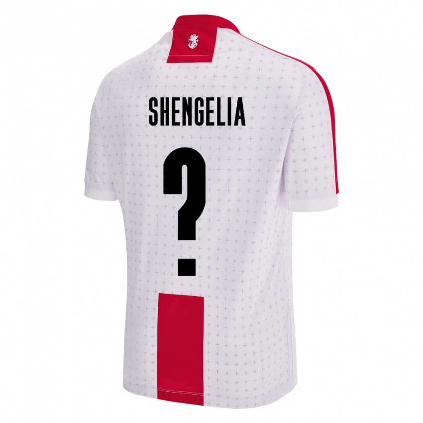 Kinderen Georgia Luka Shengelia #0 Wit Thuisshirt Thuistenue 24-26 T-Shirt