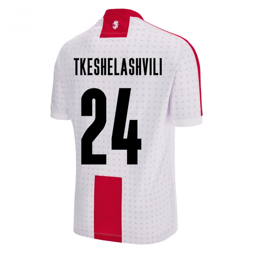 Kinderen Georgia Amiran Tkeshelashvili #24 Wit Thuisshirt Thuistenue 24-26 T-Shirt