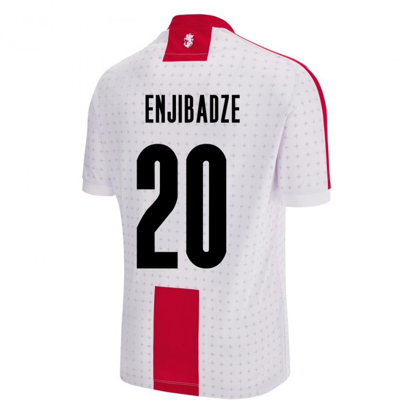 Kinderen Georgia Elene Enjibadze #20 Wit Thuisshirt Thuistenue 24-26 T-Shirt