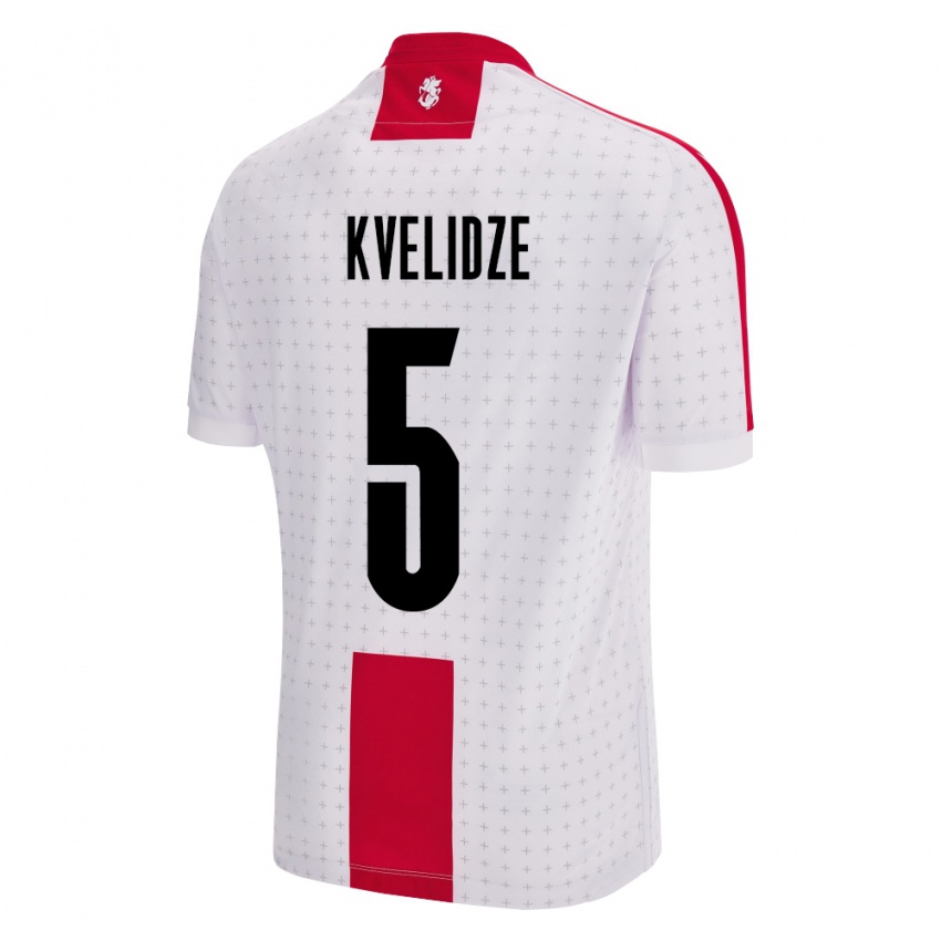 Kinderen Georgia Tamar Kvelidze #5 Wit Thuisshirt Thuistenue 24-26 T-Shirt