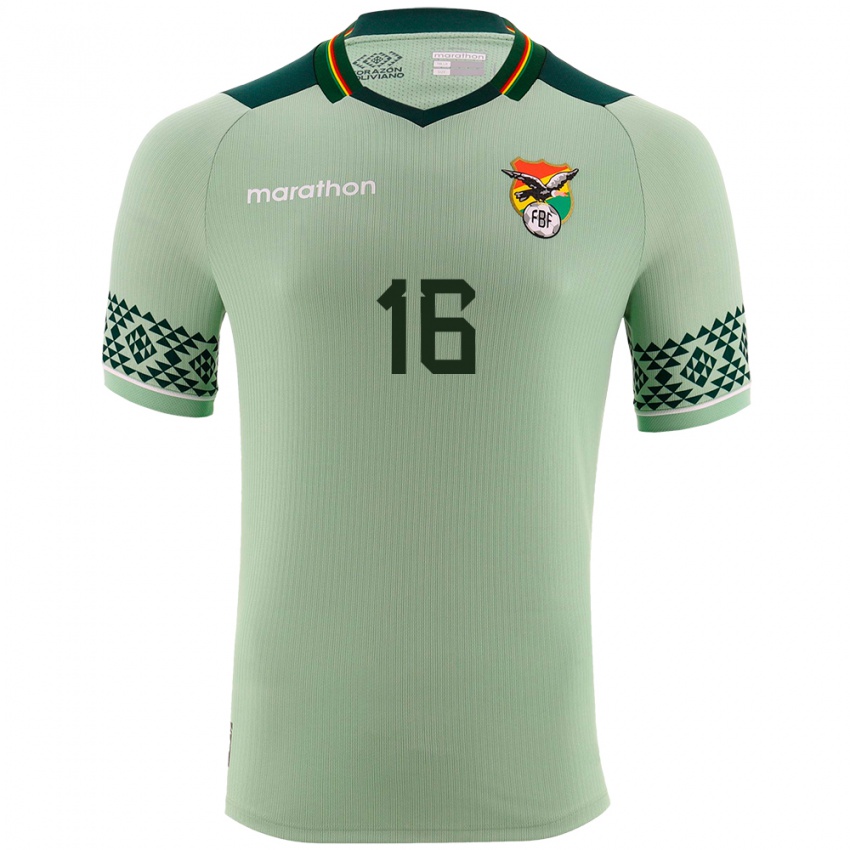 Kinderen Bolivia Juan Magallanes #16 Licht Groen Thuisshirt Thuistenue 24-26 T-Shirt