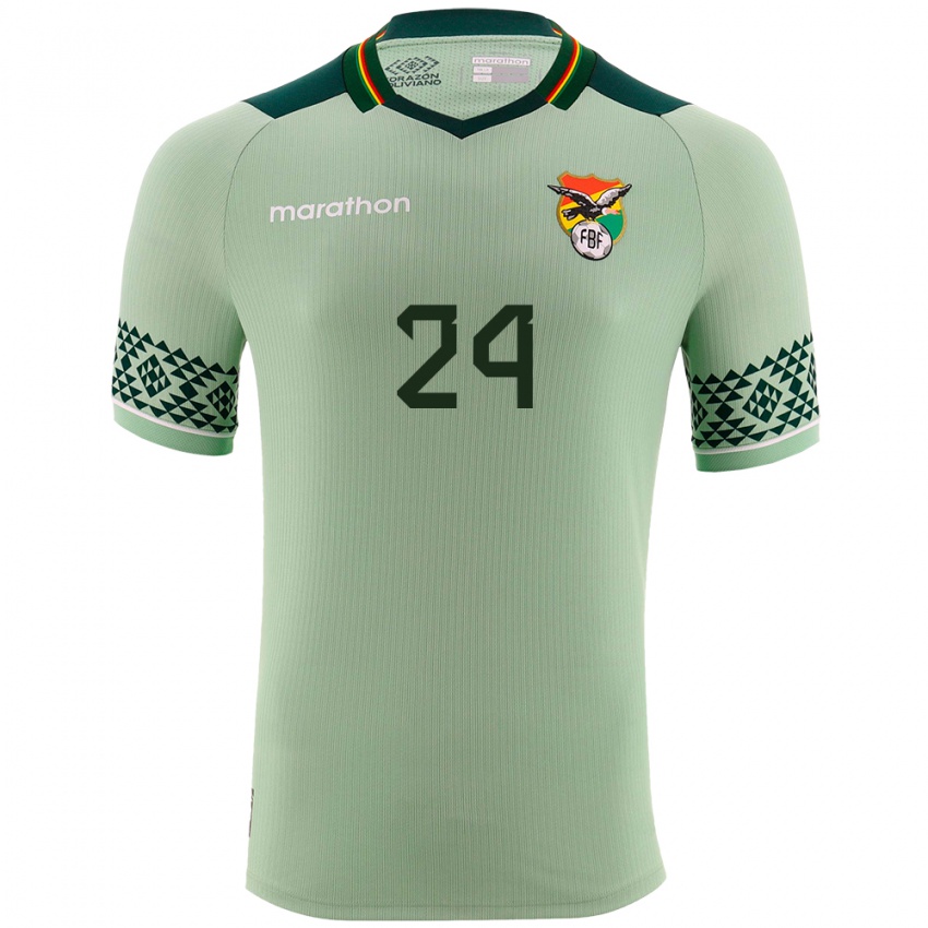 Kinderen Bolivia Marcelo Suárez #24 Licht Groen Thuisshirt Thuistenue 24-26 T-Shirt