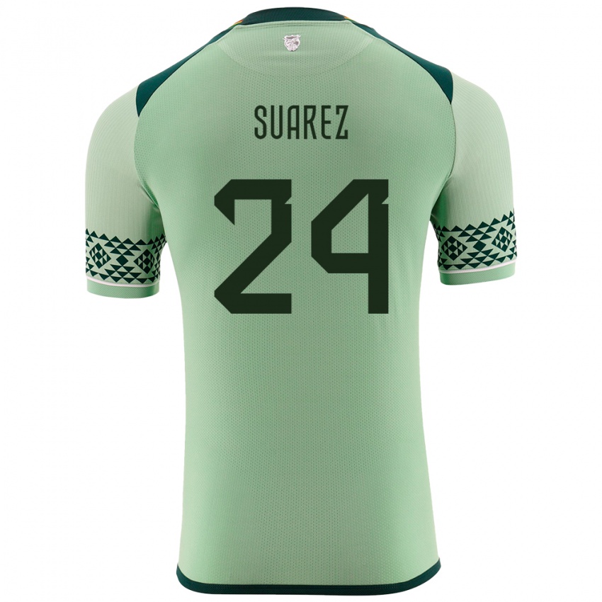 Kinderen Bolivia Marcelo Suárez #24 Licht Groen Thuisshirt Thuistenue 24-26 T-Shirt