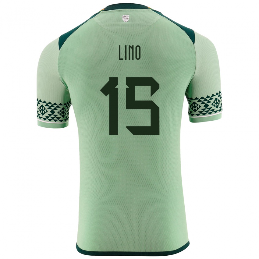 Kinderen Bolivia Daniel Lino #15 Licht Groen Thuisshirt Thuistenue 24-26 T-Shirt