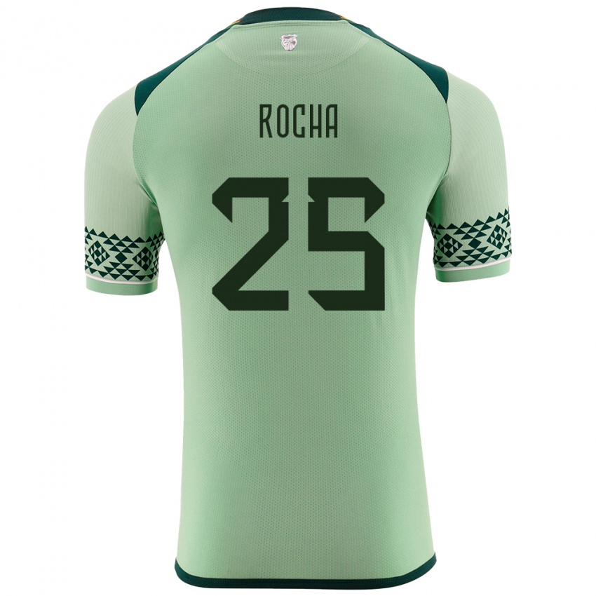 Kinderen Bolivia Yomar Rocha #25 Licht Groen Thuisshirt Thuistenue 24-26 T-Shirt