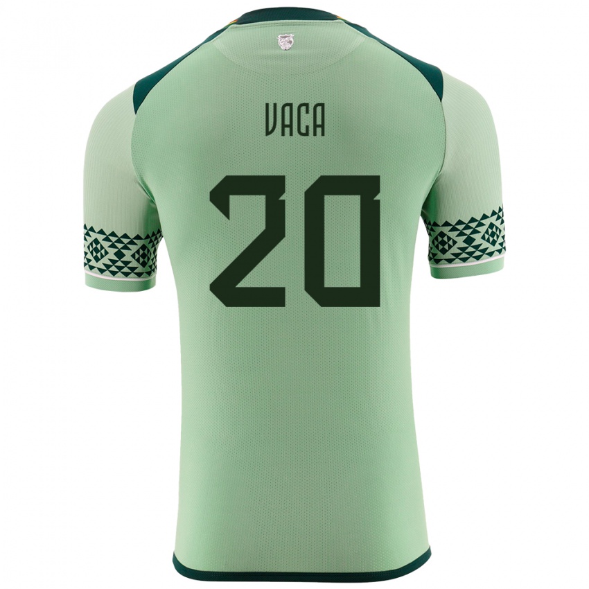 Kinderen Bolivia Pablo Vaca #20 Licht Groen Thuisshirt Thuistenue 24-26 T-Shirt