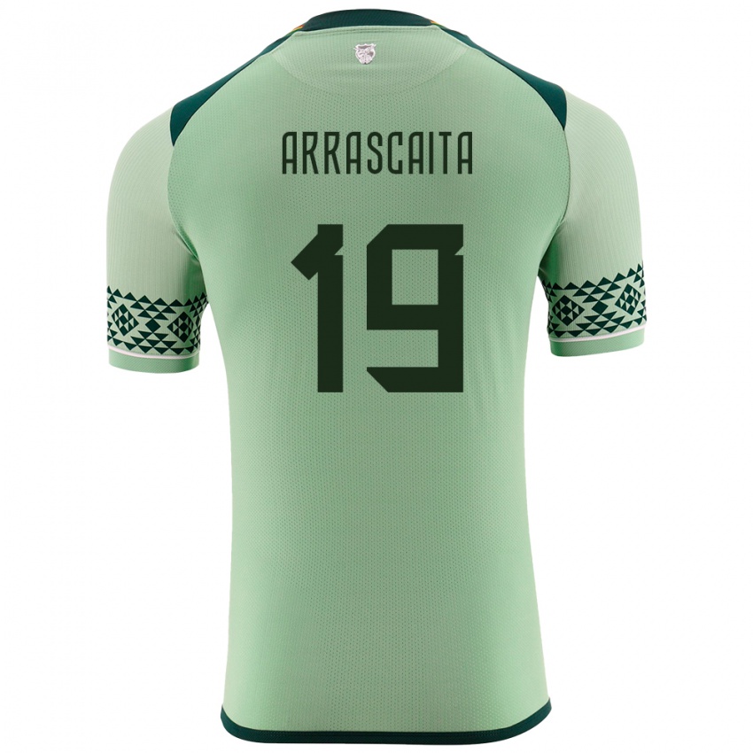 Kinderen Bolivia Jaime Arrascaita #19 Licht Groen Thuisshirt Thuistenue 24-26 T-Shirt