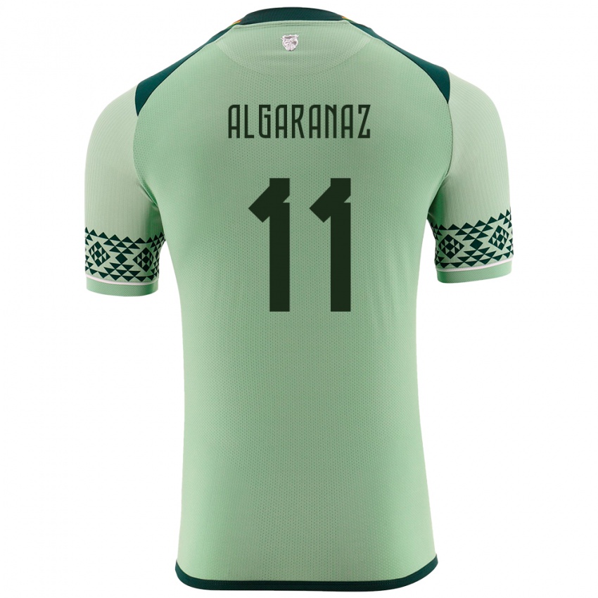 Kinderen Bolivia Carmelo Algarañaz #11 Licht Groen Thuisshirt Thuistenue 24-26 T-Shirt