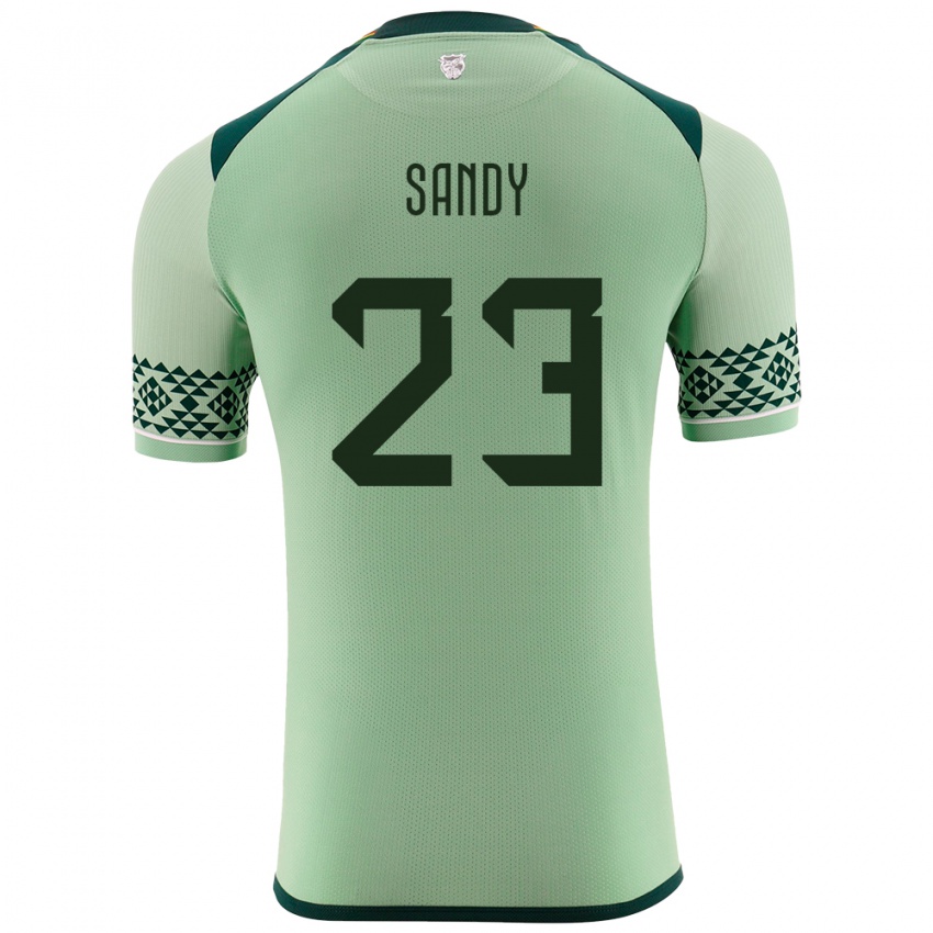 Kinderen Bolivia Daniel Sandy #23 Licht Groen Thuisshirt Thuistenue 24-26 T-Shirt