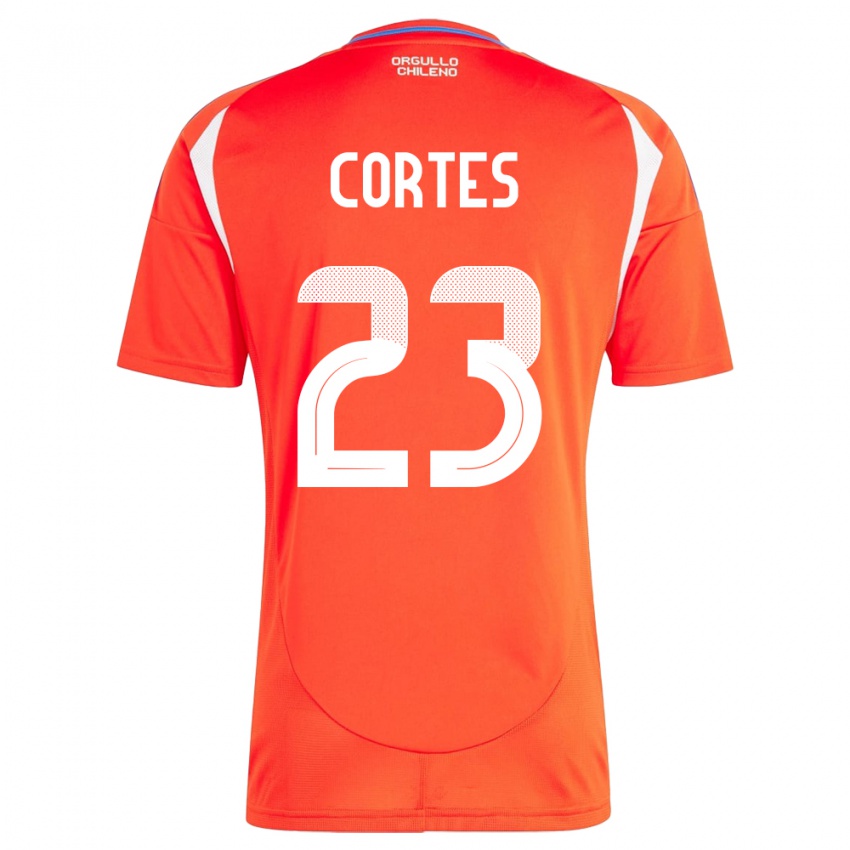 Kinderen Chili Brayan Cortés #23 Rood Thuisshirt Thuistenue 24-26 T-Shirt