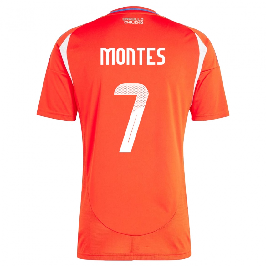 Kinderen Chili Clemente Montes #7 Rood Thuisshirt Thuistenue 24-26 T-Shirt