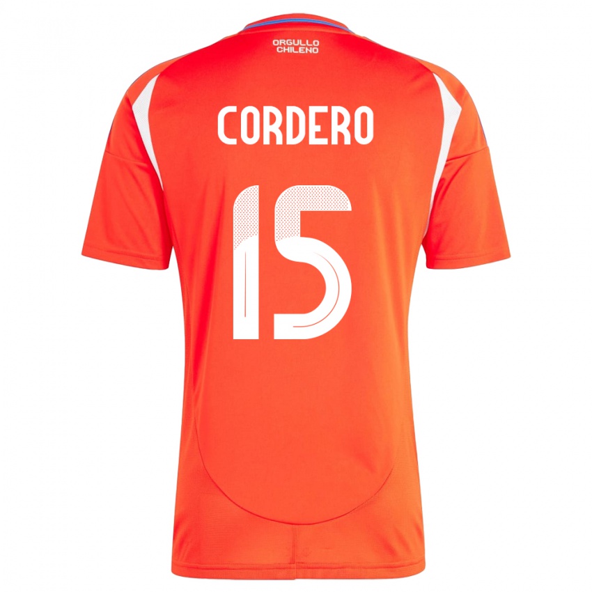 Kinderen Chili Renato Cordero #15 Rood Thuisshirt Thuistenue 24-26 T-Shirt