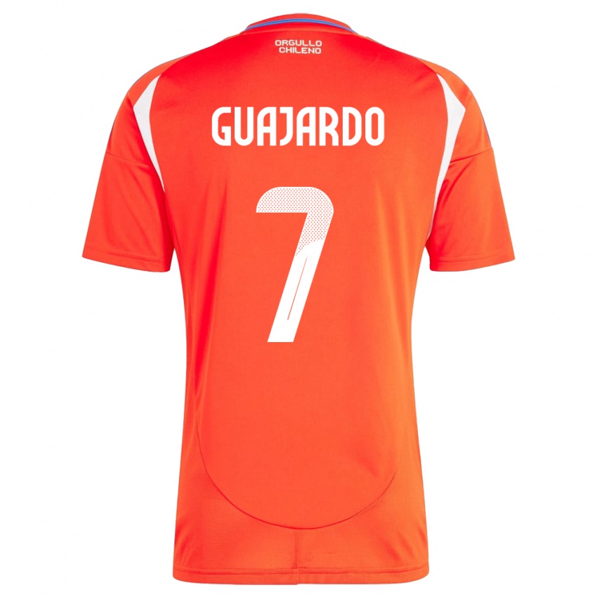 Kinderen Chili Paolo Guajardo #7 Rood Thuisshirt Thuistenue 24-26 T-Shirt