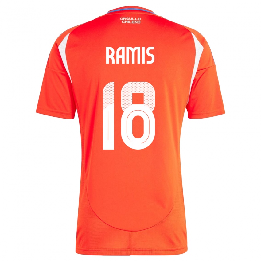 Kinderen Chili Oliver Ramis #18 Rood Thuisshirt Thuistenue 24-26 T-Shirt