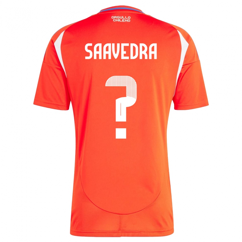 Kinderen Chili Danilo Saavedra #0 Rood Thuisshirt Thuistenue 24-26 T-Shirt