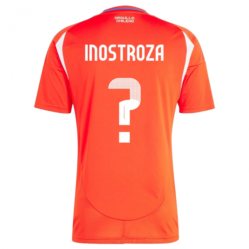 Kinderen Chili Fernando Inostroza #0 Rood Thuisshirt Thuistenue 24-26 T-Shirt