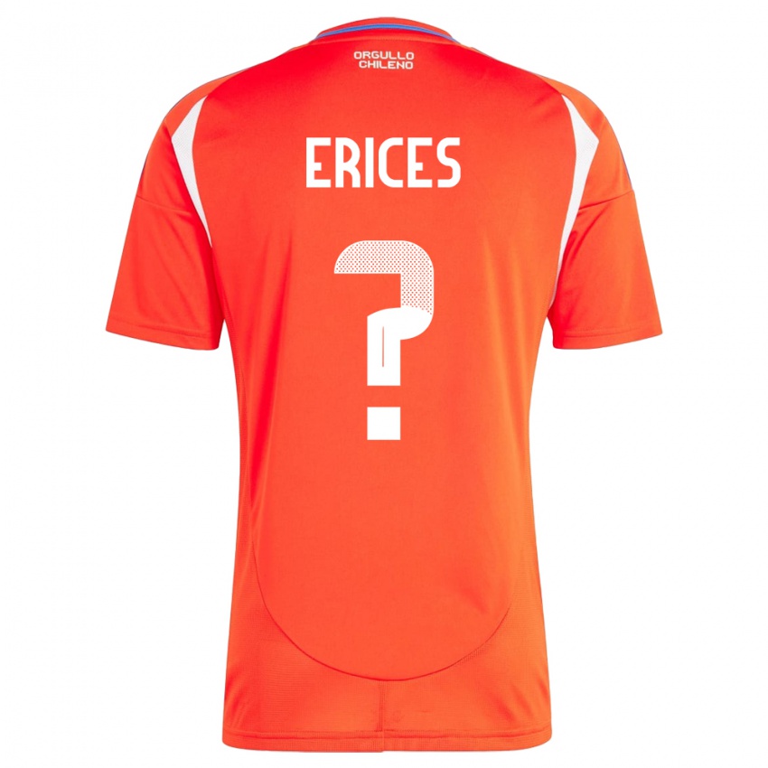 Kinderen Chili Felipe Erices #0 Rood Thuisshirt Thuistenue 24-26 T-Shirt