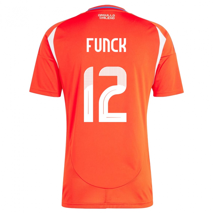 Kinderen Chili Martina Funck #12 Rood Thuisshirt Thuistenue 24-26 T-Shirt