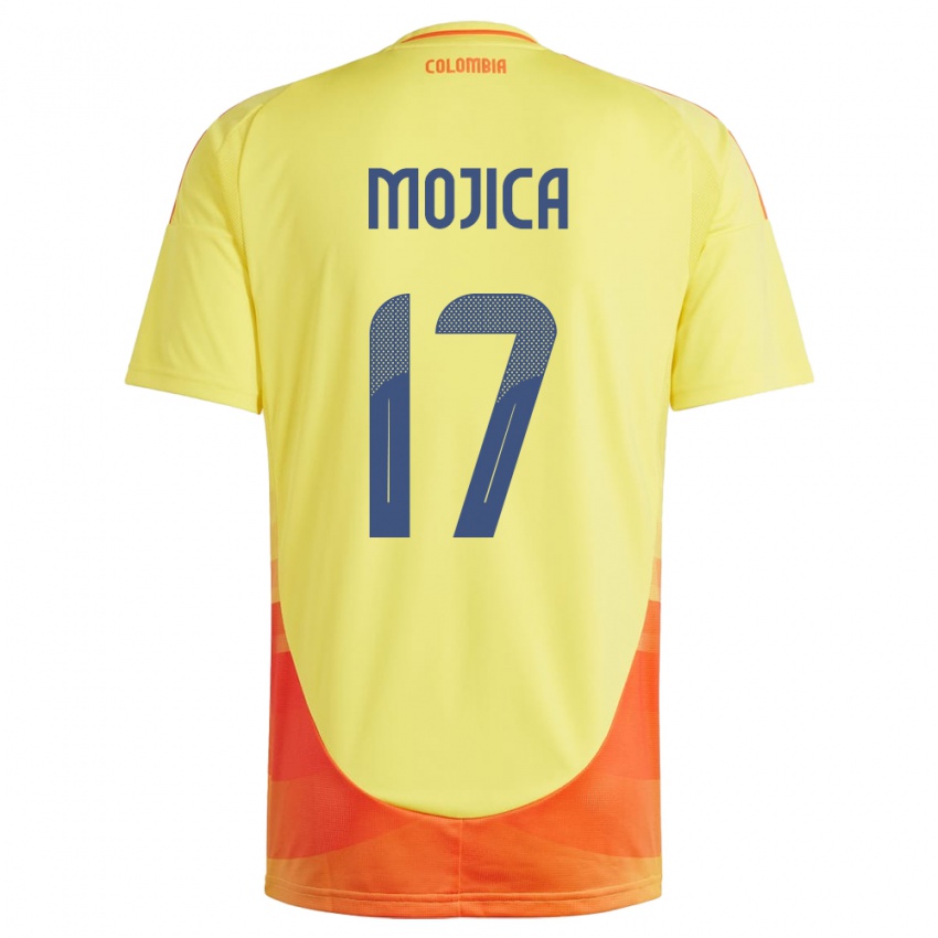 Kinderen Colombia Johan Mojica #17 Geel Thuisshirt Thuistenue 24-26 T-Shirt