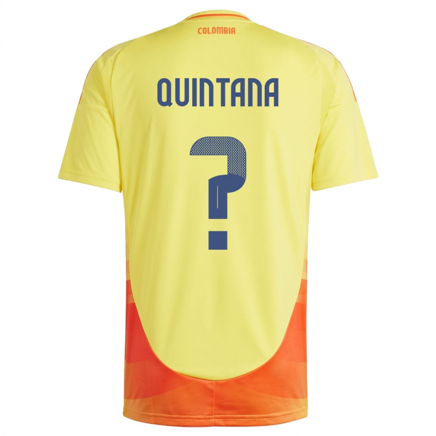 Kinderen Colombia Juan Quintana #0 Geel Thuisshirt Thuistenue 24-26 T-Shirt