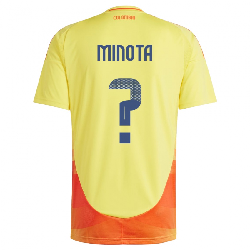 Kinderen Colombia Víctor Minota #0 Geel Thuisshirt Thuistenue 24-26 T-Shirt