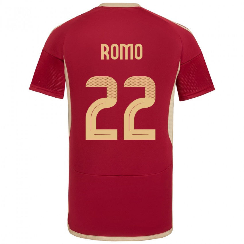 Kinderen Venezuela Rafael Romo #22 Bourgondië Thuisshirt Thuistenue 24-26 T-Shirt