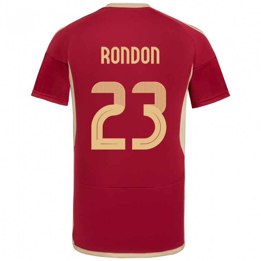 Kinderen Venezuela Salomón Rondón #23 Bourgondië Thuisshirt Thuistenue 24-26 T-Shirt