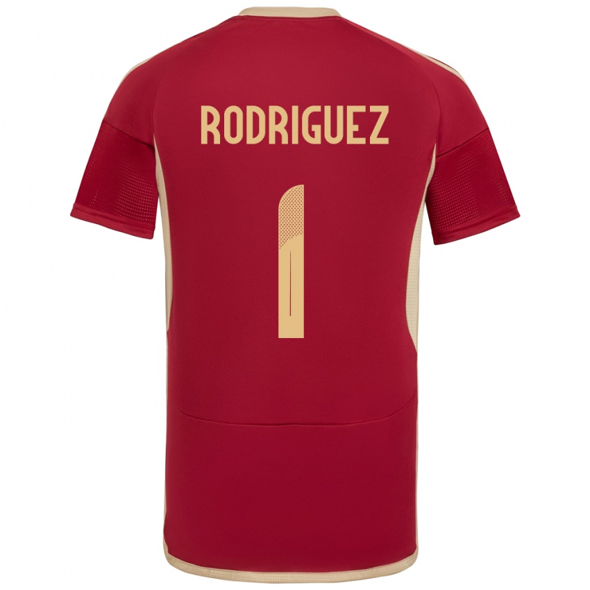 Kinderen Venezuela Samuel Rodriguez #1 Bourgondië Thuisshirt Thuistenue 24-26 T-Shirt