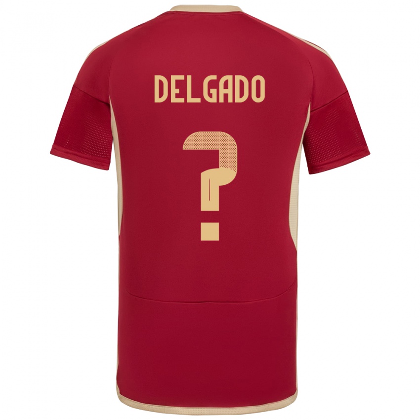 Kinderen Venezuela Álex Delgado #0 Bourgondië Thuisshirt Thuistenue 24-26 T-Shirt