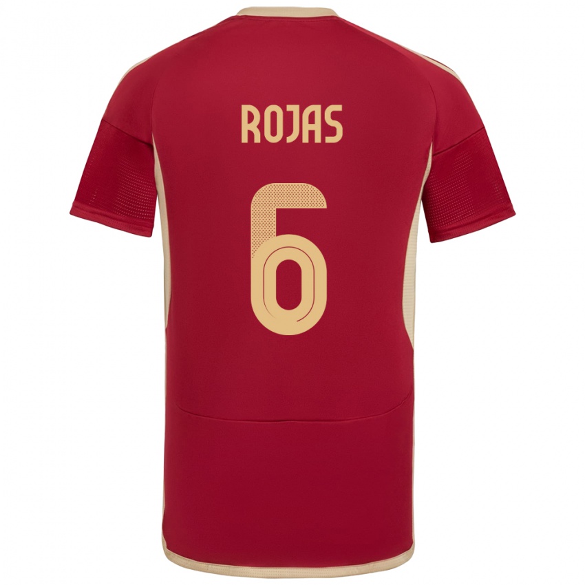 Kinderen Venezuela Carlos Rojas #6 Bourgondië Thuisshirt Thuistenue 24-26 T-Shirt