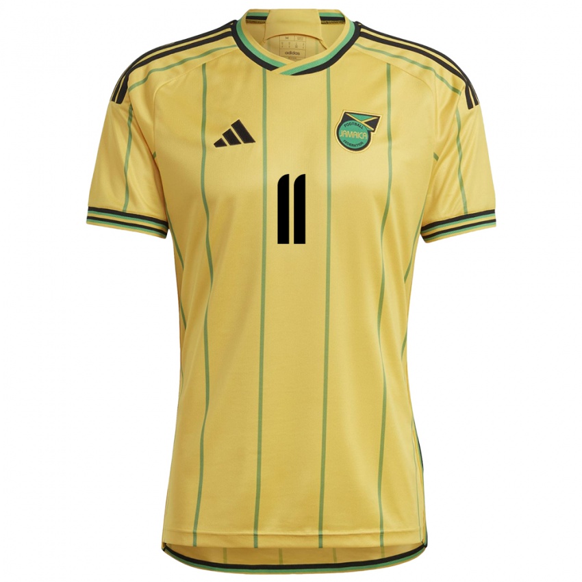 Kinderen Jamaica Shamar Nicholson #11 Geel Thuisshirt Thuistenue 24-26 T-Shirt