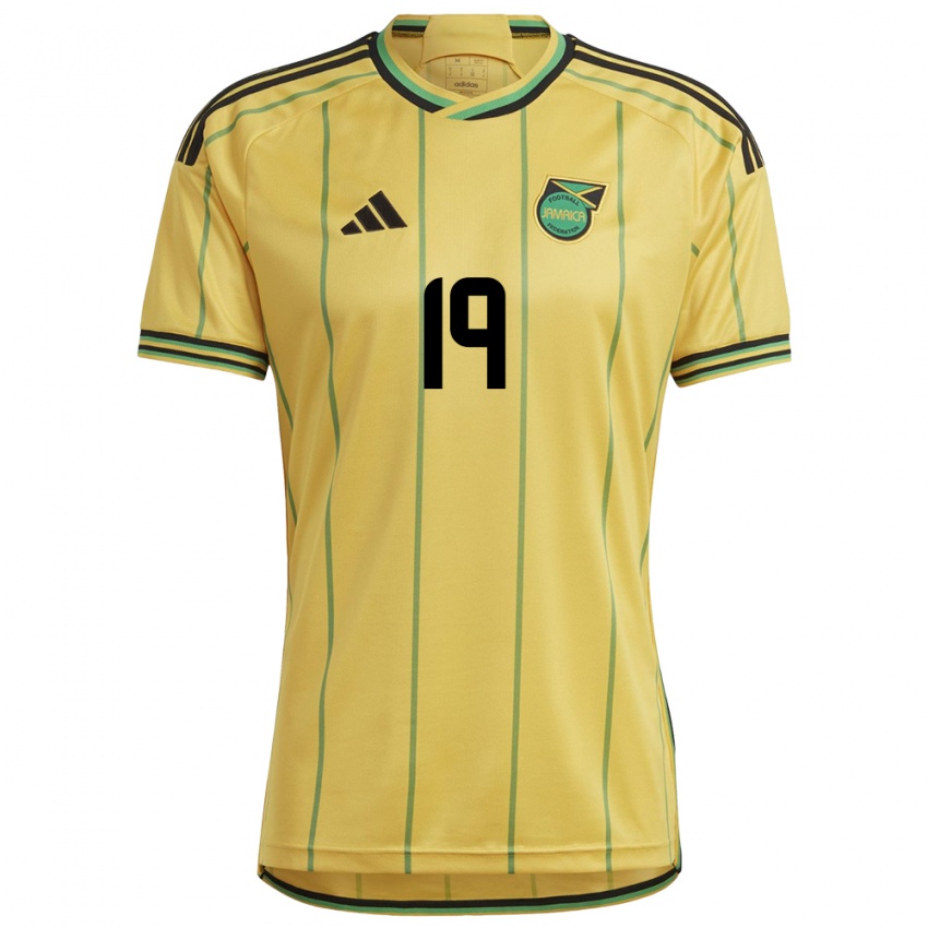 Kinderen Jamaica Jamal Lowe #19 Geel Thuisshirt Thuistenue 24-26 T-Shirt