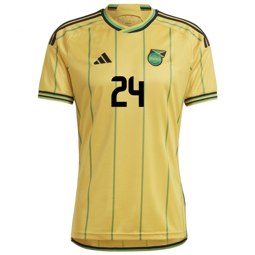 Kinderen Jamaica Andre Blake #24 Geel Thuisshirt Thuistenue 24-26 T-Shirt