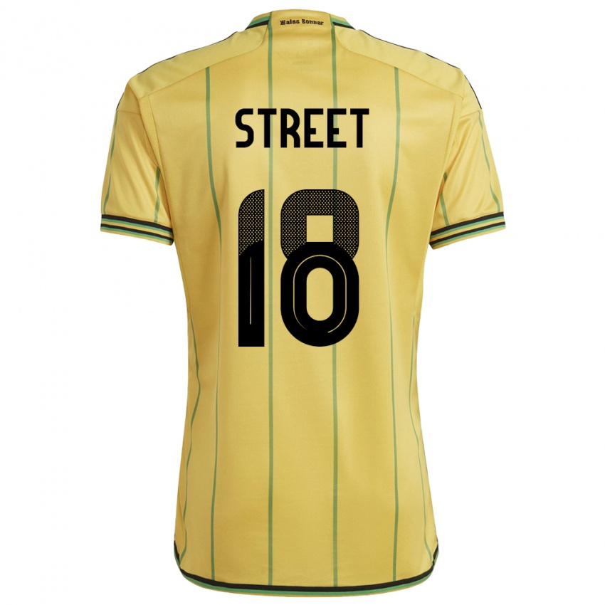 Kinderen Jamaica Sydnie Street #18 Geel Thuisshirt Thuistenue 24-26 T-Shirt