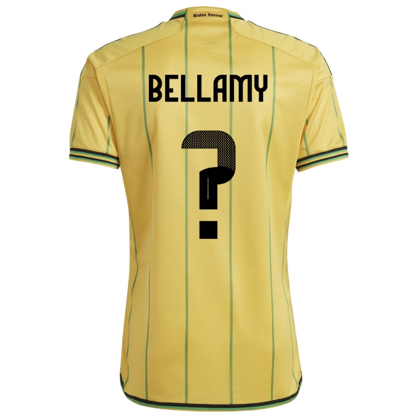 Kinderen Jamaica Sydney Bellamy #0 Geel Thuisshirt Thuistenue 24-26 T-Shirt