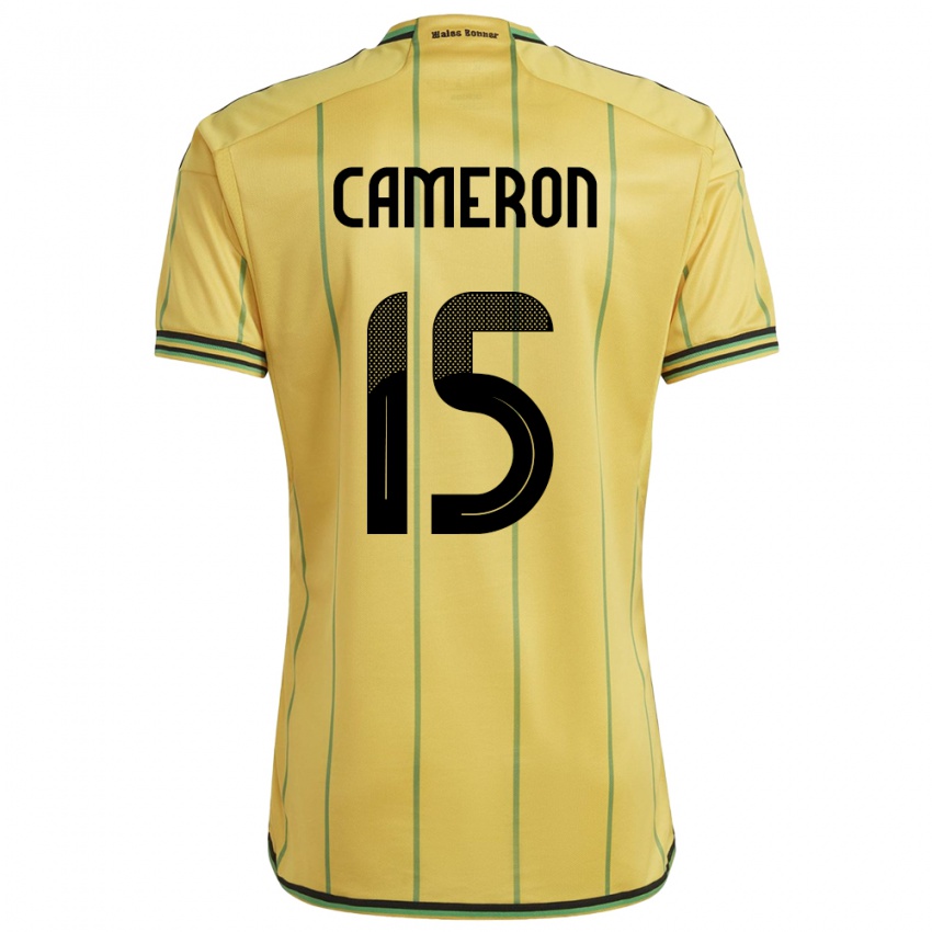 Kinderen Jamaica Tiffany Cameron #15 Geel Thuisshirt Thuistenue 24-26 T-Shirt