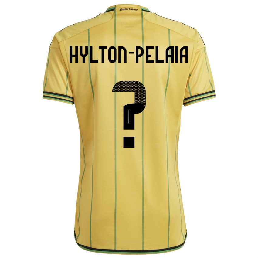 Kinderen Jamaica Jayda Hylton-Pelaia #0 Geel Thuisshirt Thuistenue 24-26 T-Shirt