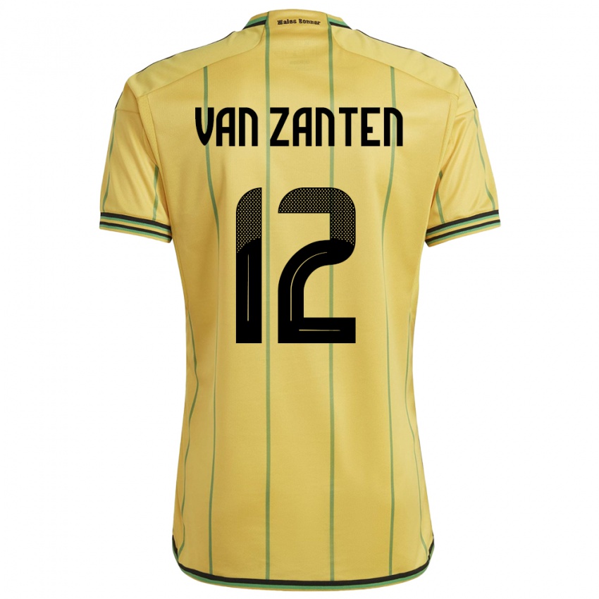 Kinderen Jamaica Kiki Van Zanten #12 Geel Thuisshirt Thuistenue 24-26 T-Shirt