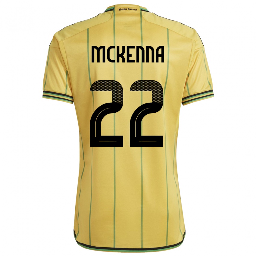 Kinderen Jamaica Kayla Mckenna #22 Geel Thuisshirt Thuistenue 24-26 T-Shirt