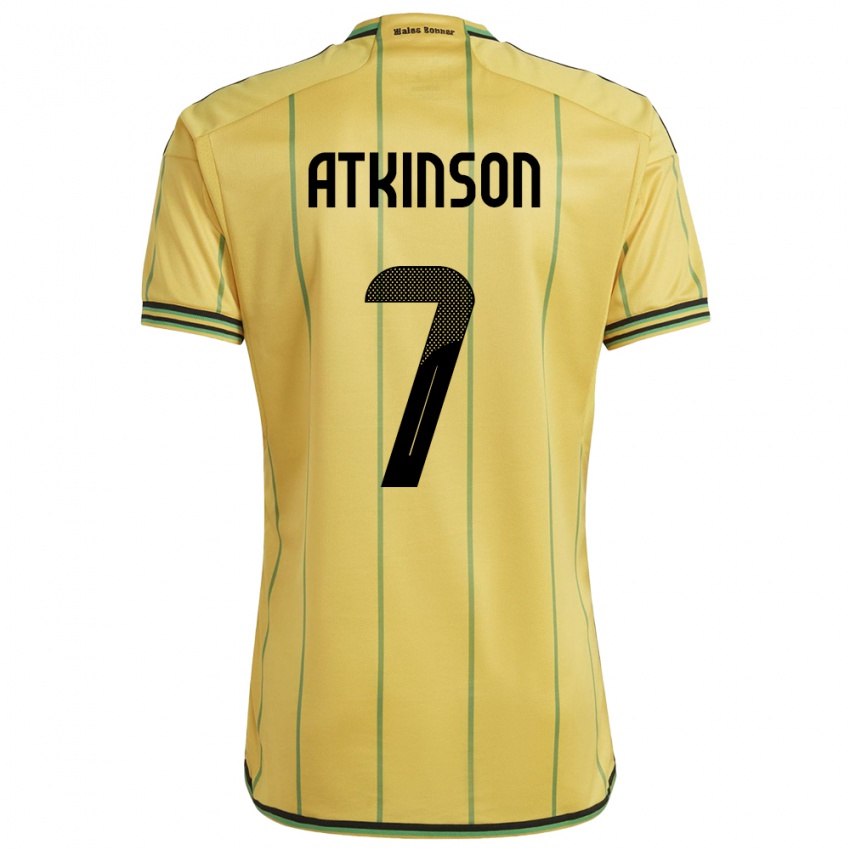 Kinderen Jamaica Natoya Atkinson #7 Geel Thuisshirt Thuistenue 24-26 T-Shirt