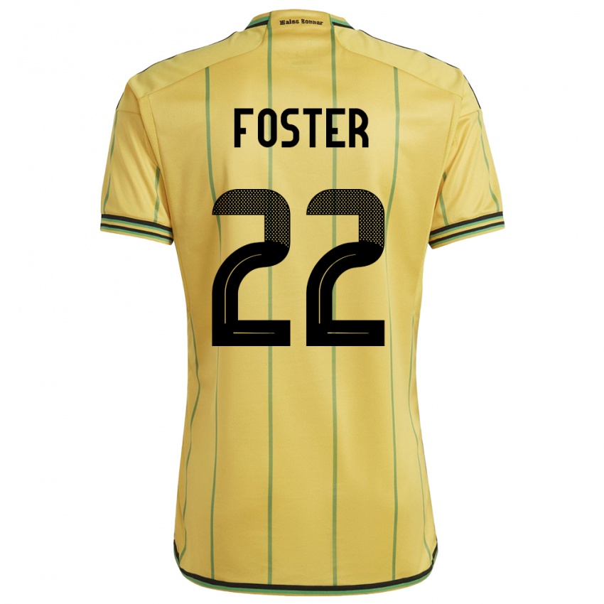 Kinderen Jamaica Shanise Foster #22 Geel Thuisshirt Thuistenue 24-26 T-Shirt