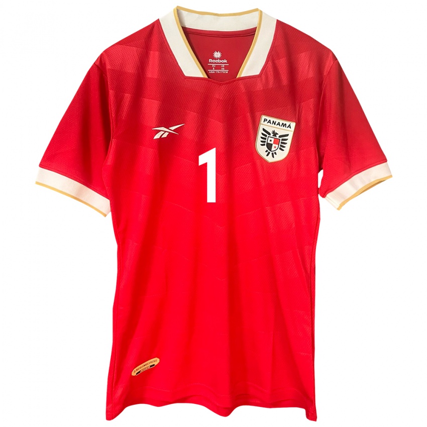 Kinderen Panama Luis Mejía #1 Rood Thuisshirt Thuistenue 24-26 T-Shirt